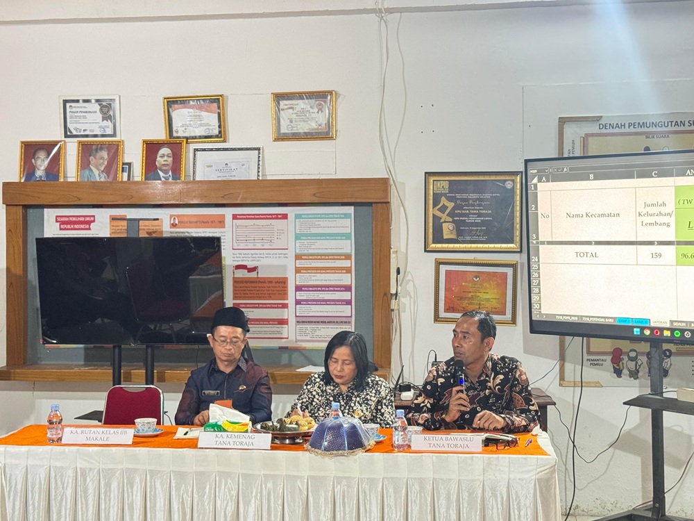 Bawaslu Tana Toraja Kawal Rekapitulasi Pemutakhiran Data Pemilih Berkelanjutan Triwulan II Tahun 2026
